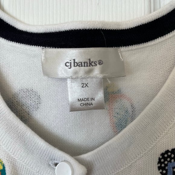 CJ Banks Short Sleeve Cardigan - Picture 2 of 4